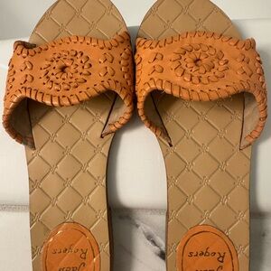 Jack Rogers Women's Orange/Tan Sandals